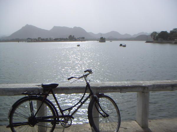 Bicycle exploring Udaipur