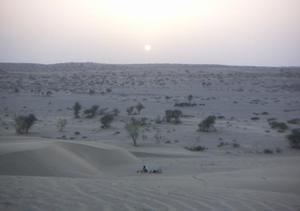 Sunset on the dunes