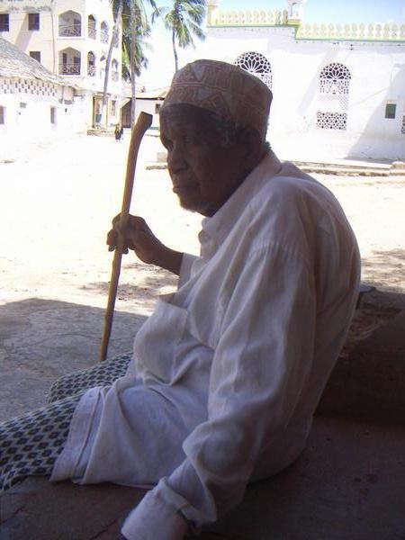 Old wise muslim man