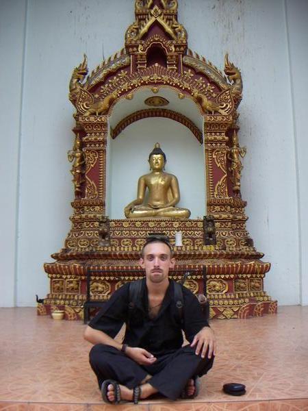 Buddha + monk