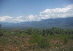 Cherangani Hills from matatu