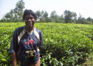 My guide Nancy at a tea plantation