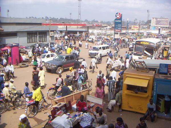 Crazy city streets of Kampala