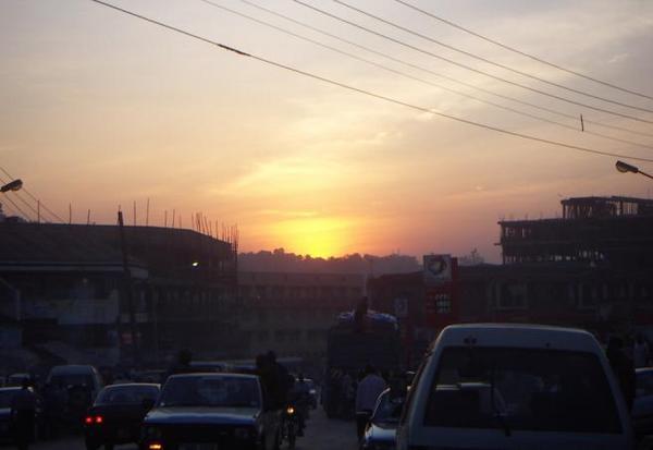 Sunset in Kampala