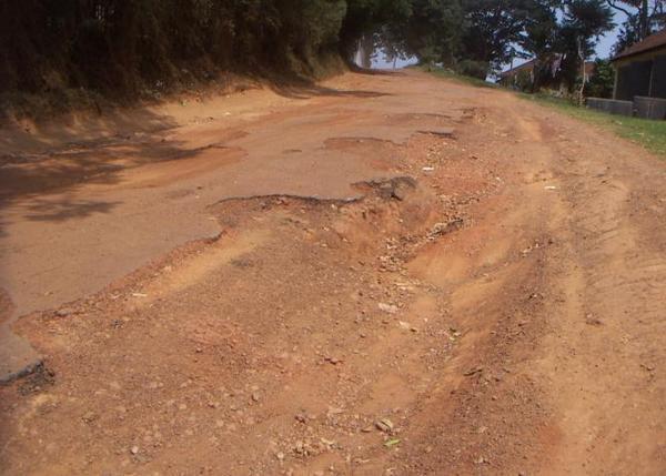Oh, just one of Kampala's main roads