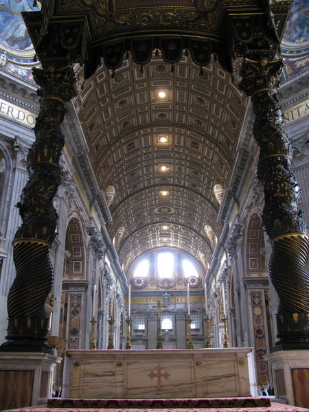 The Pope's Alter in Saint Peter's