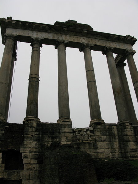 The Facade of the Roman Senate Building