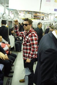 the first subway ride-Tokyo