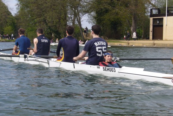 anoying a rowboat crew