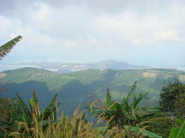 View from the top mountain on the island