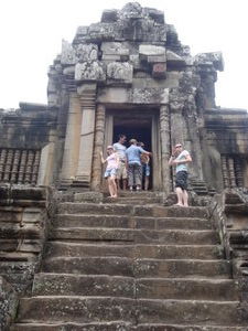 climbing the temple
