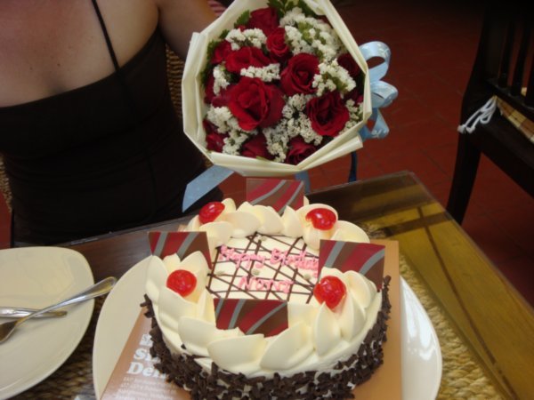flowers & cake