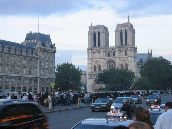 Notre Dame from a distance
