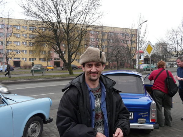 Our Crazy driver of the trabant