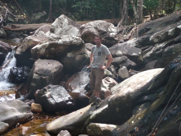 Neil in the rainforest of Taratao