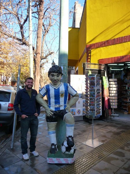 Neil with Maradona in La Boca, BA