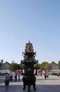 View from the front of Big Goose Pagoda