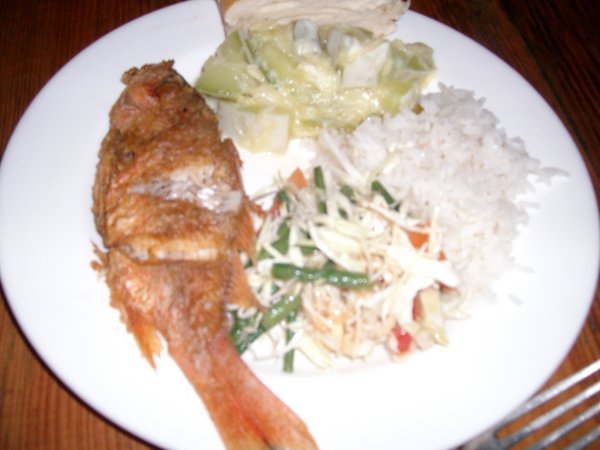 Fish Dinner at the Mariposa