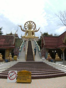 Wat Phra Yai - Impressionnant, le gros Bouddha... / Impressive, the Big Buddha... - Koh Samui