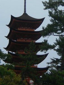 Pagode a 5 etages / 5 level-pagoda - Sanctuaire Itsukushima jinja Shrine - MiyaJima