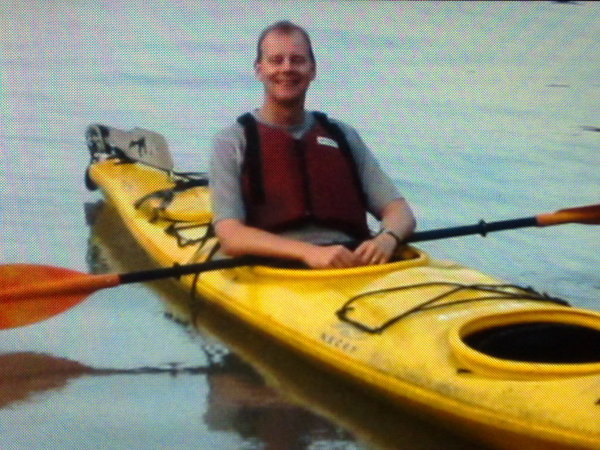 Dave kayaking