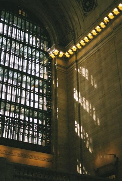 Sunlight through the windows of Grand Central