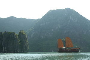 Our junk in Halong