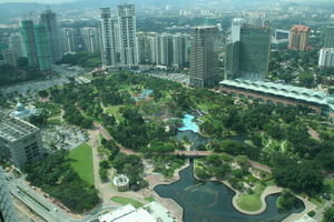View from Petronas sky bridge