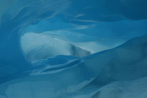 Blue ice caves