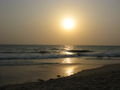 Beautiful sunset at Candolim Beach, Goa