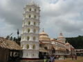 Mangesh temple with a gold cupola
