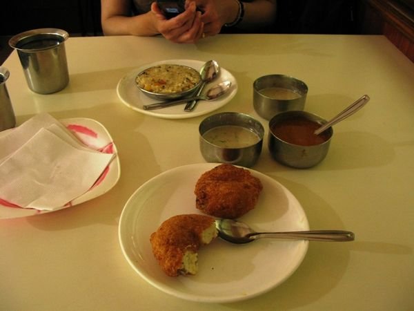 Breakfast at Kamat Restaurant, Goa