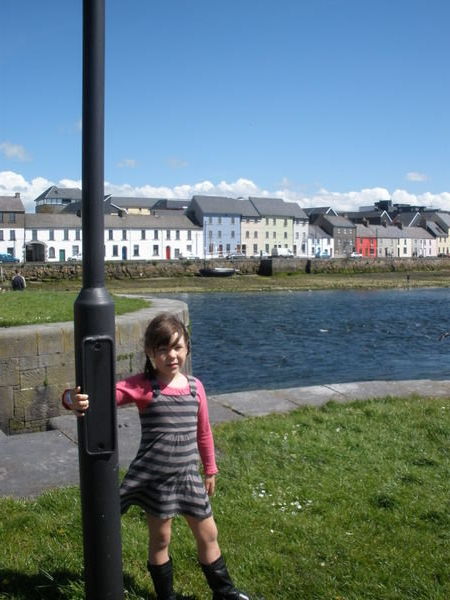 Lucy at the Galway river
