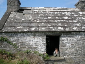Abandoned stone cottage