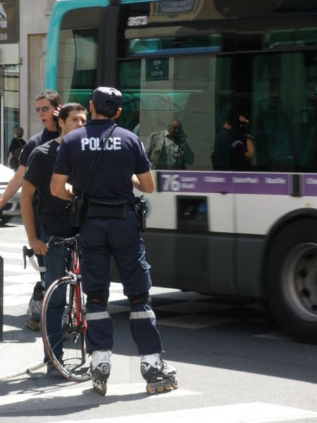 police on wheels