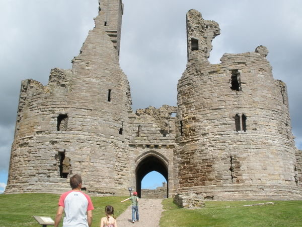 Castle along a remote coastal path