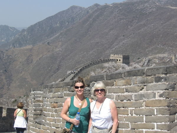 Leslie and Sandy at the Great Wall