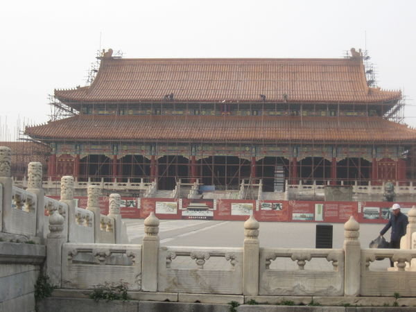 The frontside of the Hall of Supreme Harmony at the Forbidden Palace