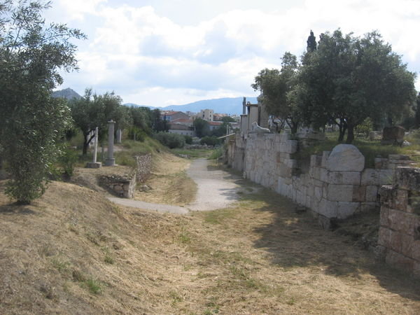 The street of Tombs in Athens
