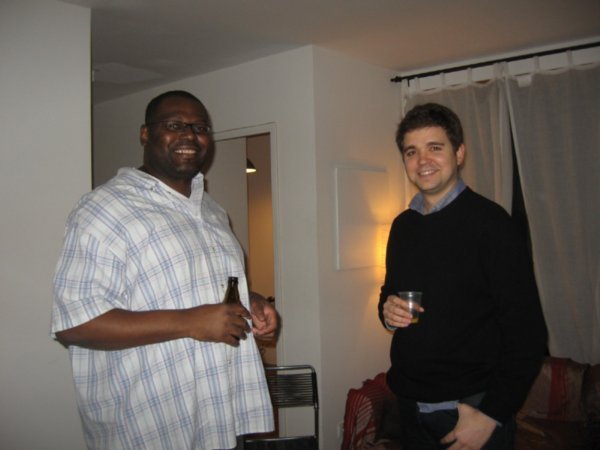 The guy on the left if Thierry, my roommate