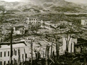 Nagasaki after the bomb - a picture not a painting