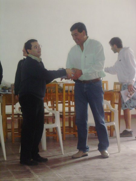 The mayor of Humaita and Luis