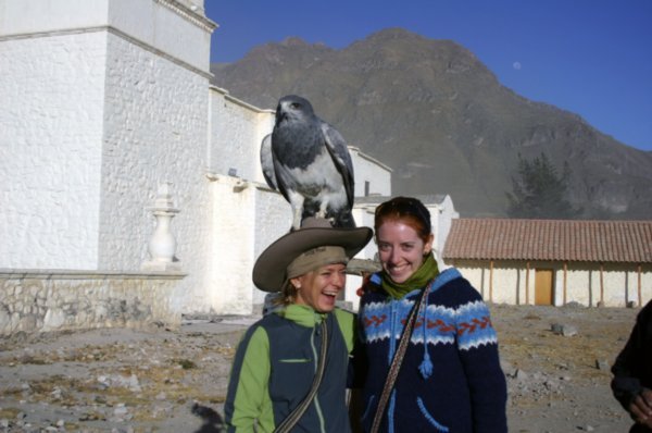 Monia and Kiki with Colca Eagle!
