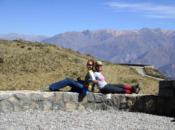 Monia and Kiki in Colca Canyon.