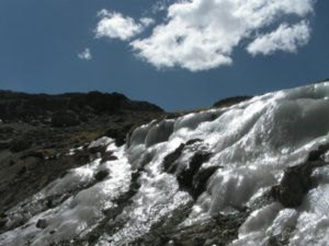 Glacier on the way to the Colca Canyon