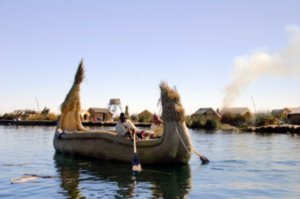 On the Lake Titicaca
