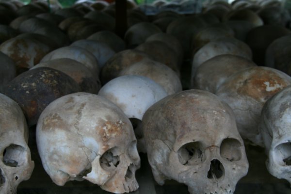 Skulls at the Killing Fields
