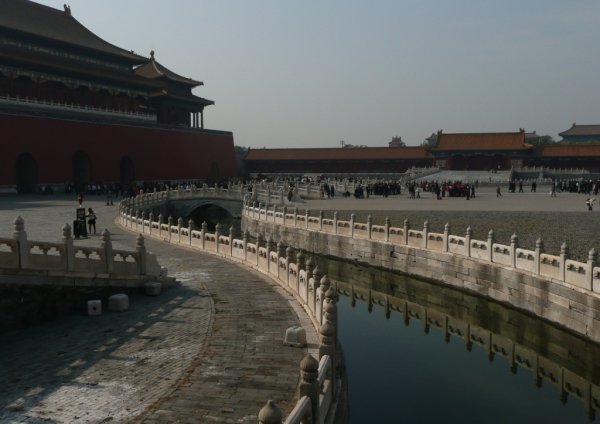 Forbidden City Golden river and bridges