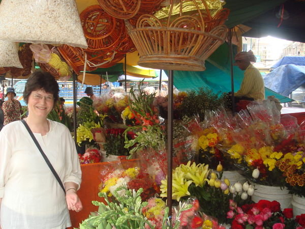 Phnom Penh  -  The Flower Stall.