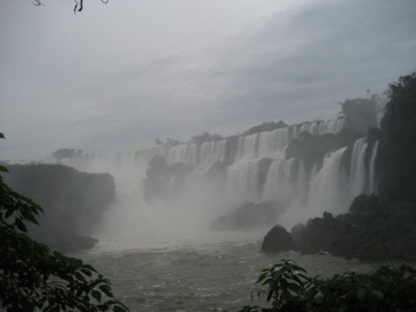 The falls from the Argentinean side